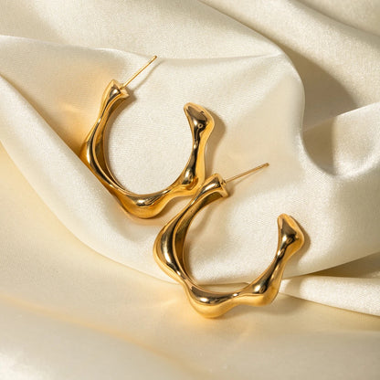 Staple Gold Hoops