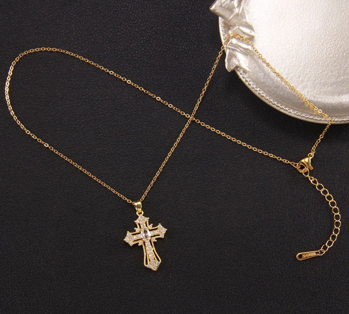 Diamond Cross Necklace